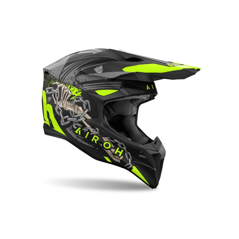 Kask motocrossowy Airoh Wraaap Darkness matowy