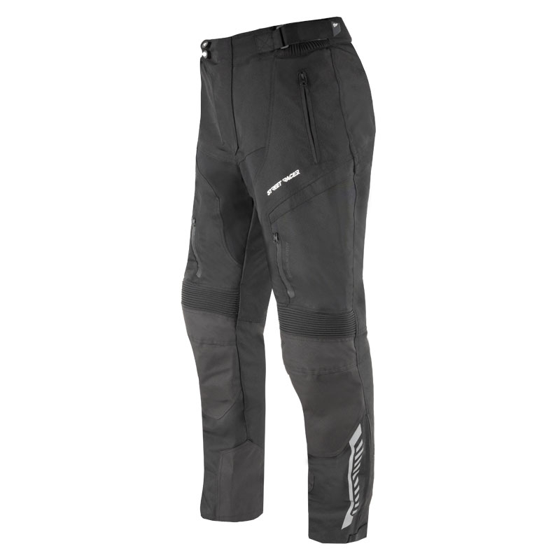 Rozszerzane spodnie motocyklowe Street Racer Vix w kolorze czarnym