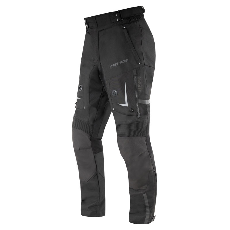 Spodnie motocyklowe Street Racer All Season w kolorze czarnym