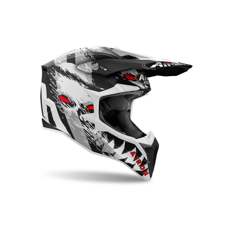 Kask motocrossowy Airoh Wraaap Demon 2024 matowy