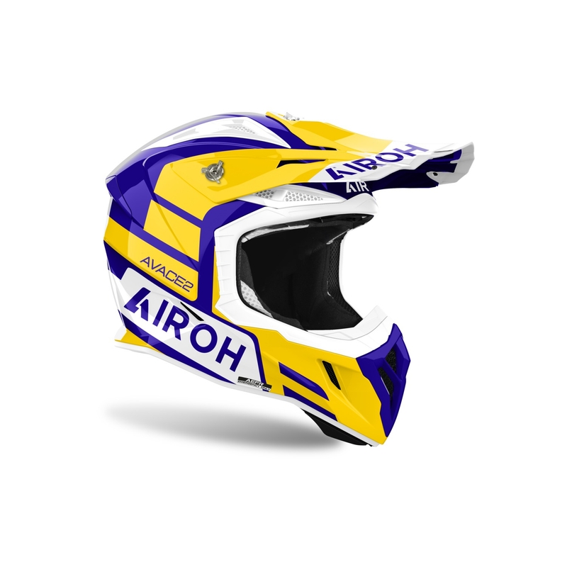 Kask motocrossowy Airoh Aviator Ace 2 Sake w kolorze błyszczącego żółtego