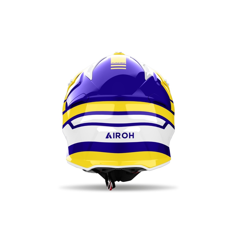 Kask motocrossowy Airoh Aviator Ace 2 Sake w kolorze błyszczącego żółtego