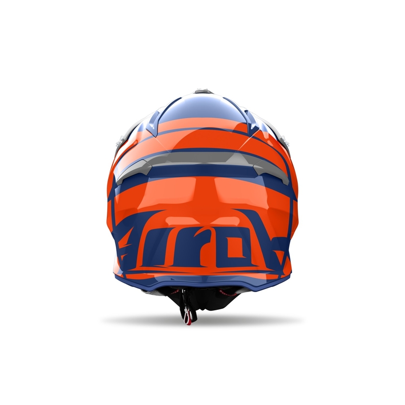 Kask motocrossowy Airoh Aviator Ace 2 Engine, błyszczący niebieski