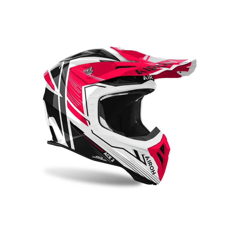 Kask motocrossowy Airoh Aviator Ace 2 Engine błyszczący czerwony