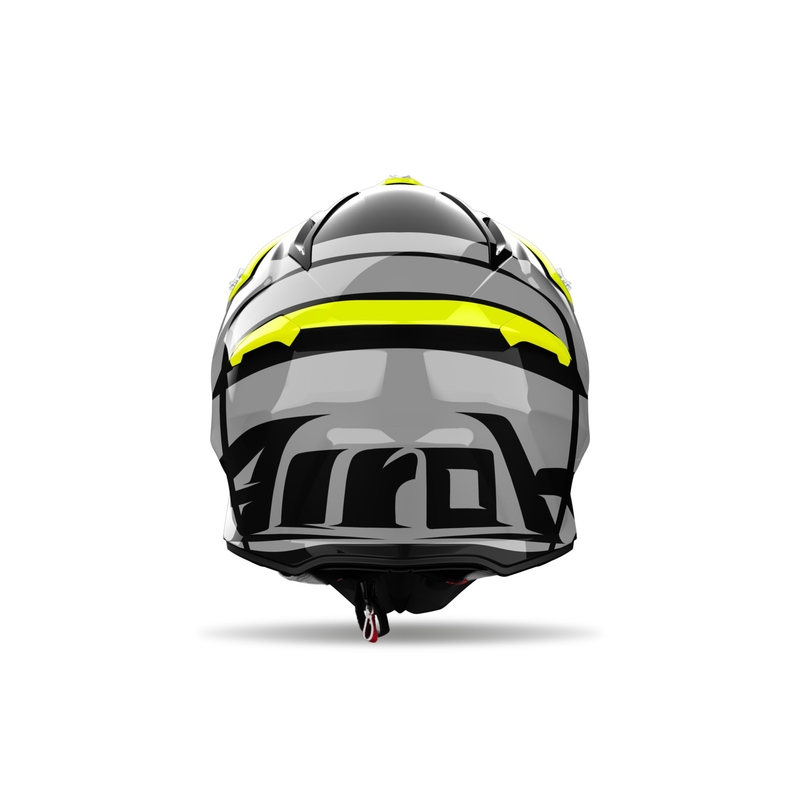 Kask motocrossowy Airoh Aviator Ace 2 Engine w kolorze żółtym błyszczącym