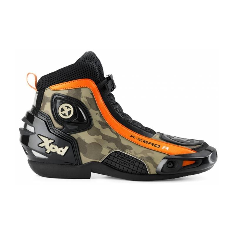Buty motocyklowe XPD X-ZERO R czarno-camo-pomarańczowe