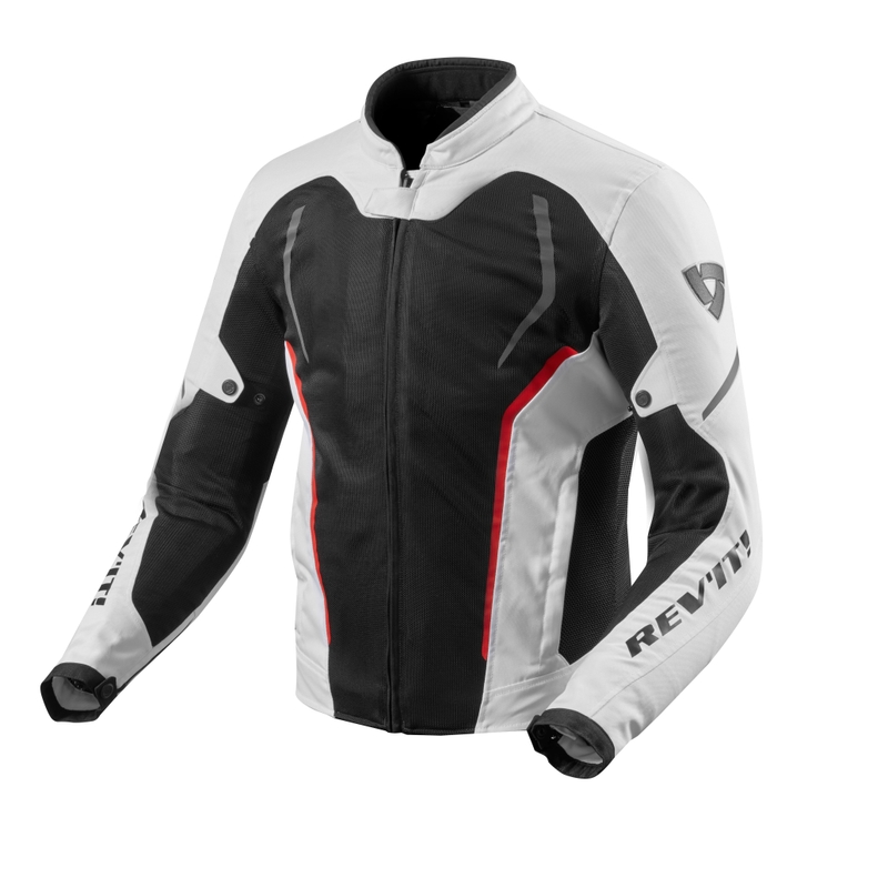Kurtka motocyklowa Revit GT-R Air 2 biało-czarna wyprzedaż