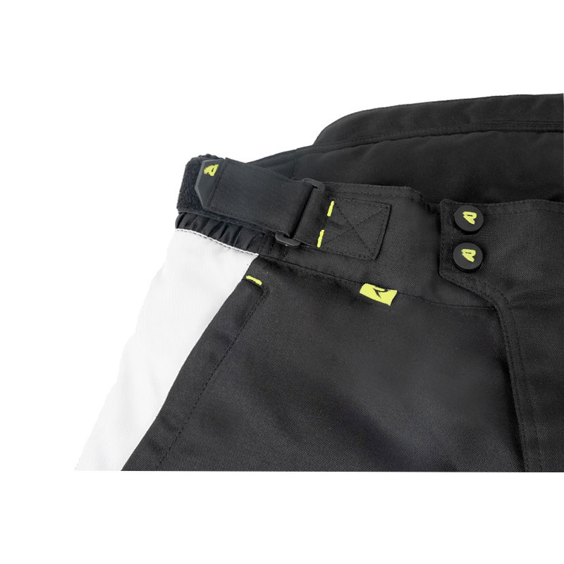 Damskie spodnie motocyklowe Street Racer Hilax czarno-szaro-fluo żółte
