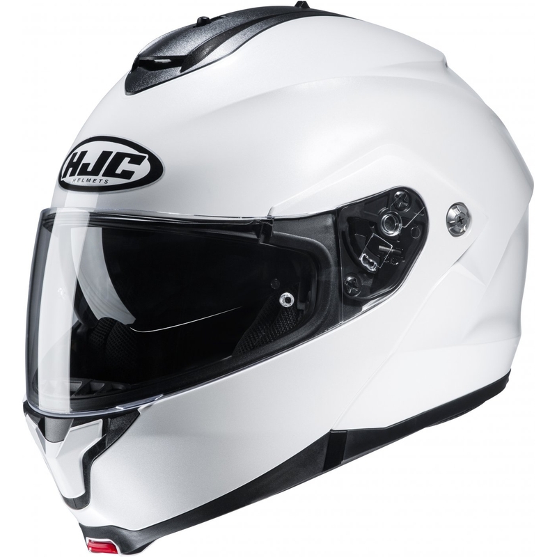 Kask motocyklowy składany Kask HJC C91N Solidny, perłowo-biały