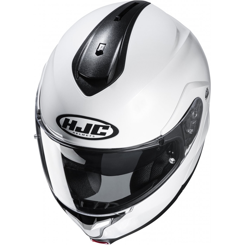 Kask motocyklowy składany Kask HJC C91N Solidny, perłowo-biały