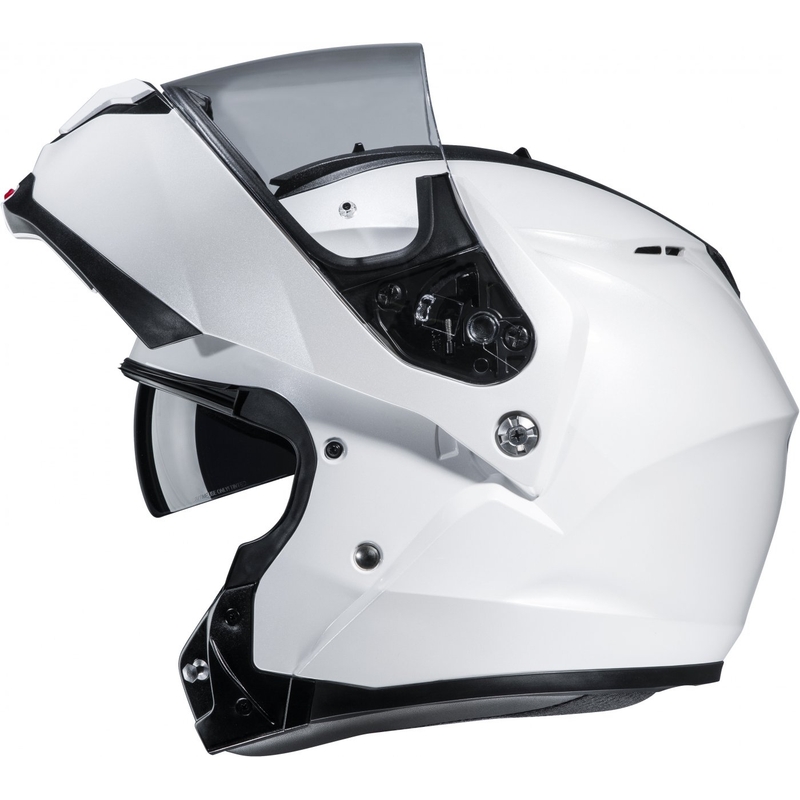 Kask motocyklowy składany Kask HJC C91N Solidny, perłowo-biały