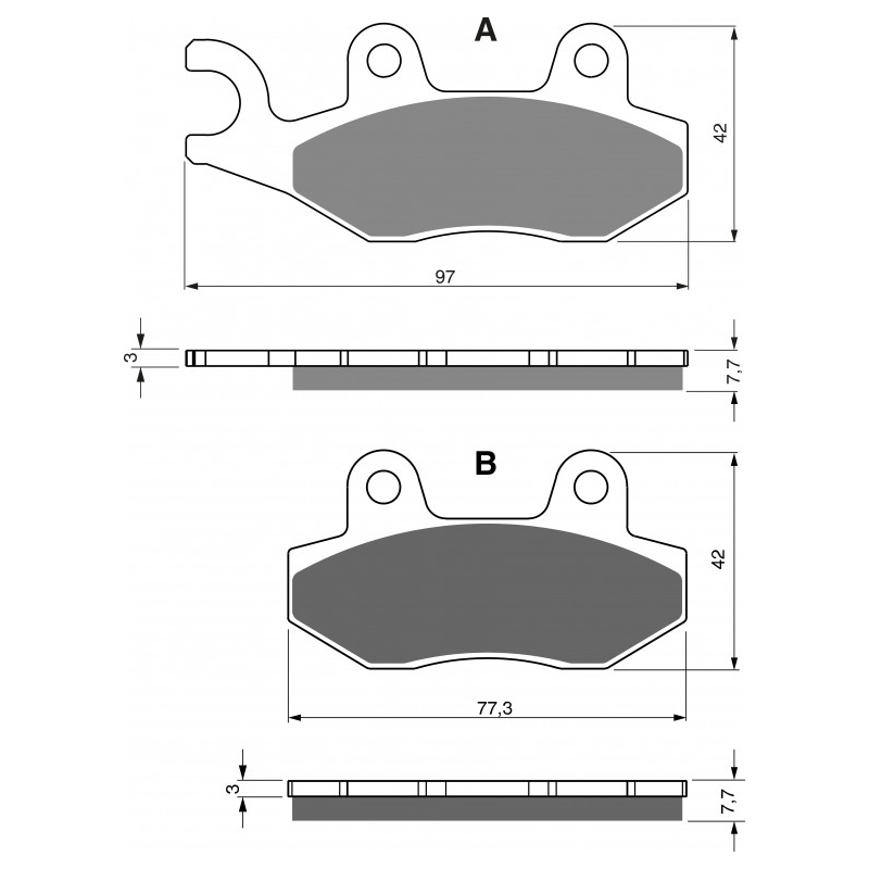 Brake pads GOLDFREN AD  STREET