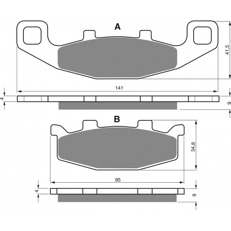 Brake pads GOLDFREN S3
