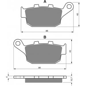 Brake pads GOLDFREN 020 AD  STREET