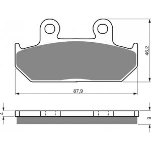 Brake pads GOLDFREN 024 S3