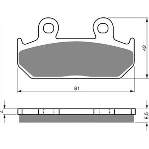 Brake pads GOLDFREN 025 AD  STREET