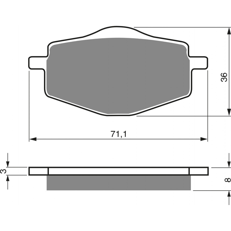 Brake pads GOLDFREN K5