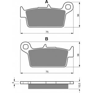 Brake pads GOLDFREN 003 S33 OFF-ROAD REAR