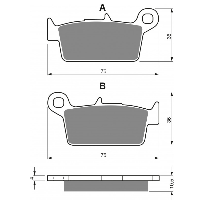 Brake pads GOLDFREN S33 OFF-ROAD REAR