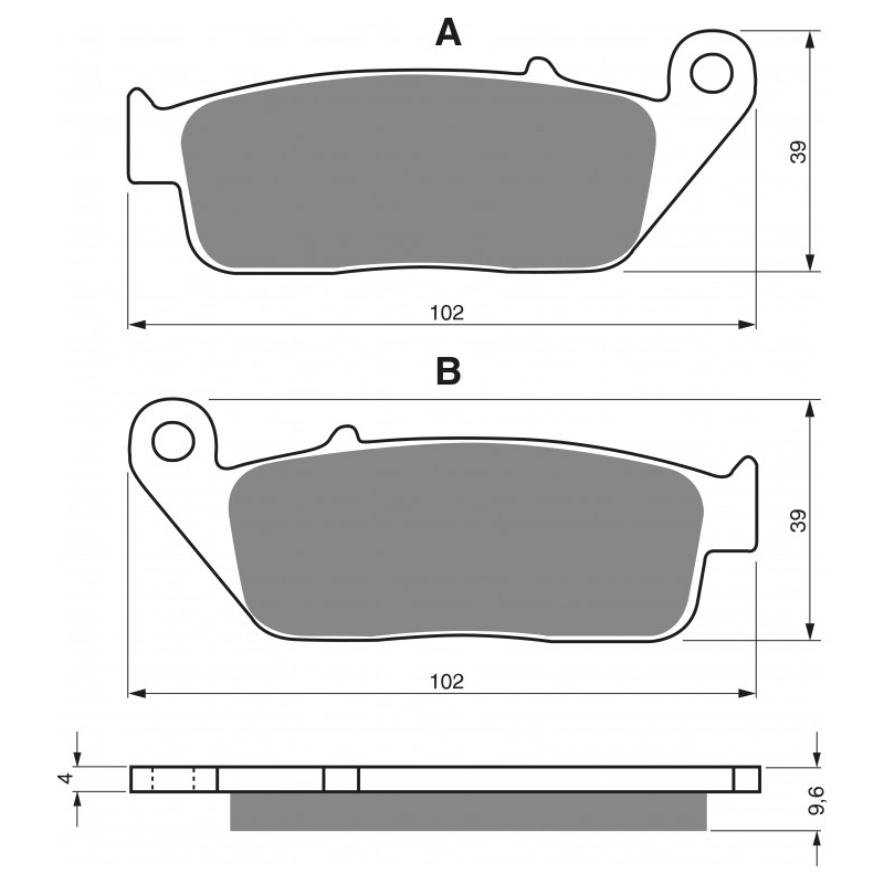 Brake pads GOLDFREN S33 STREET FRONT