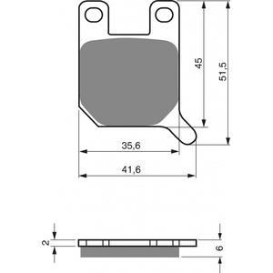Brake pads GOLDFREN 008 K5