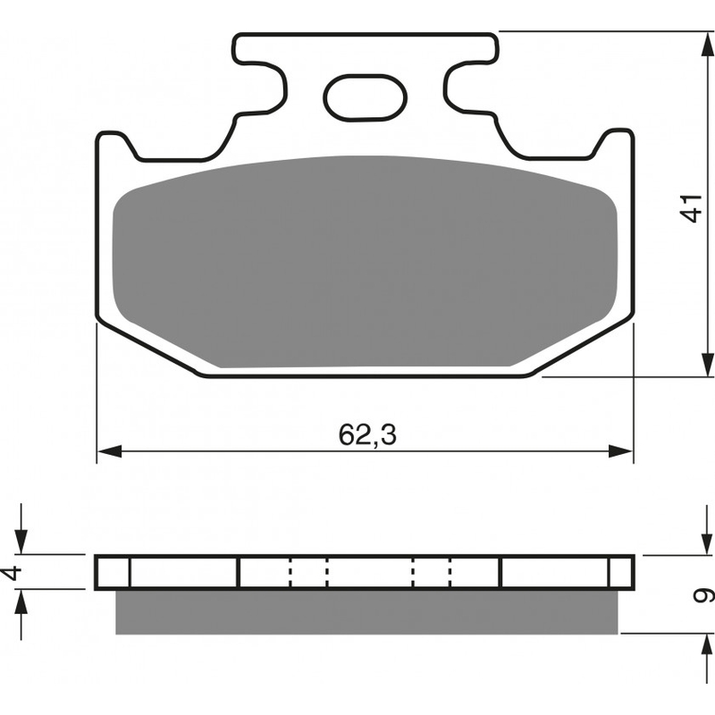 Brake pads GOLDFREN K5