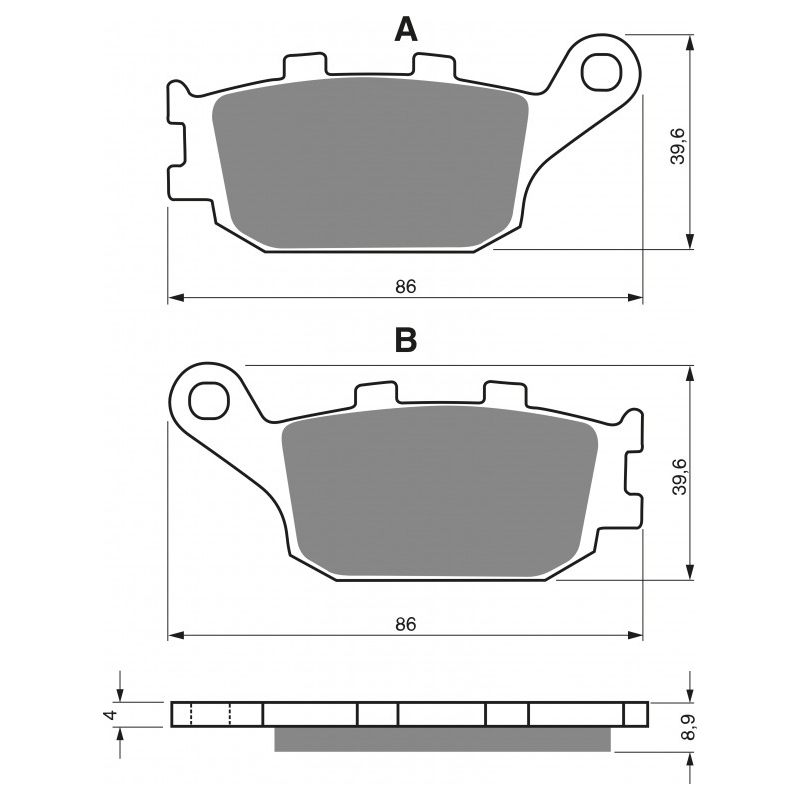 Brake pads GOLDFREN S3