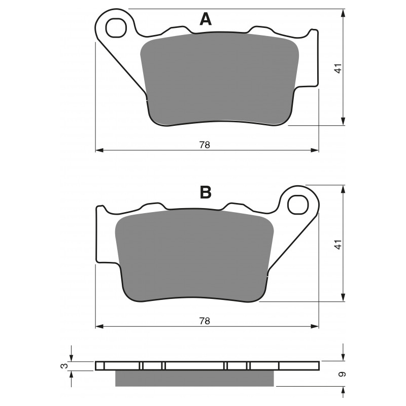 Brake pads GOLDFREN S33 OFF-ROAD REAR