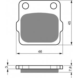 Brake pads GOLDFREN 007 S33 OFF-ROAD REAR