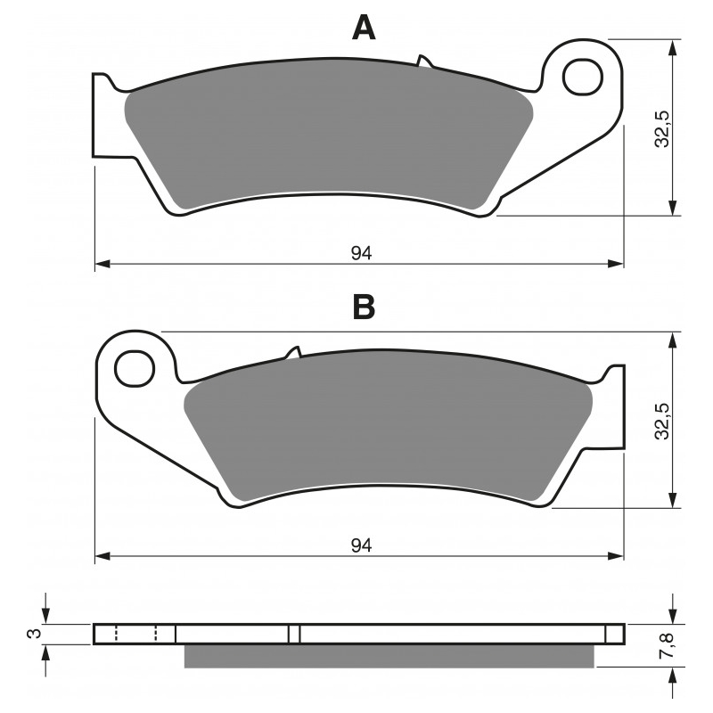 Brake pads GOLDFREN K1