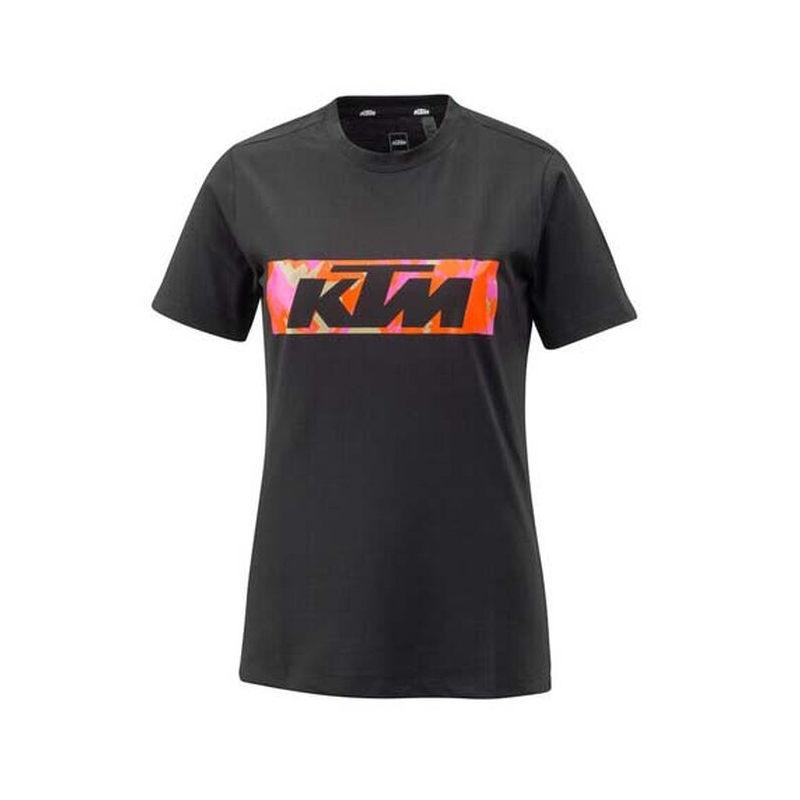 Damska koszulka KTM Camo Tee czarna wyprzedaż