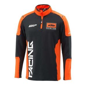 Bluza z kapturem KTM Team Halfzip czarno-pomarańczowa