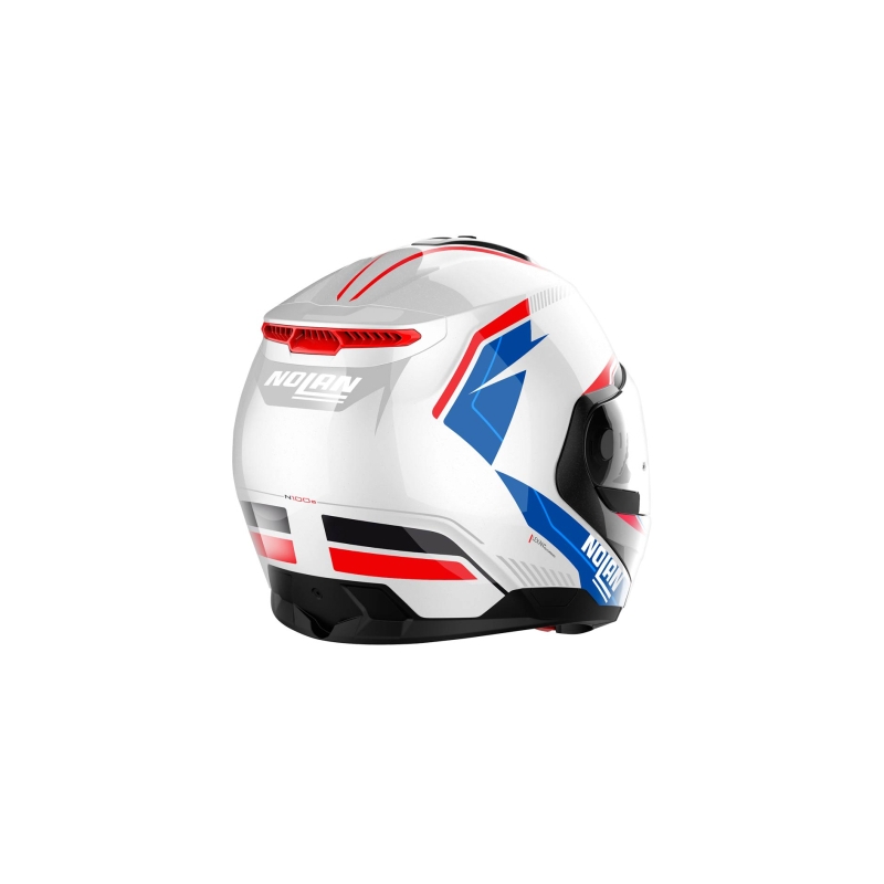 Odchylany kask motocyklowy Nolan N100-6 Surveyor N-COM 24 biało-niebieski
