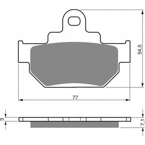 Brake pads GOLDFREN 030 AD  OFF-ROAD FRONT