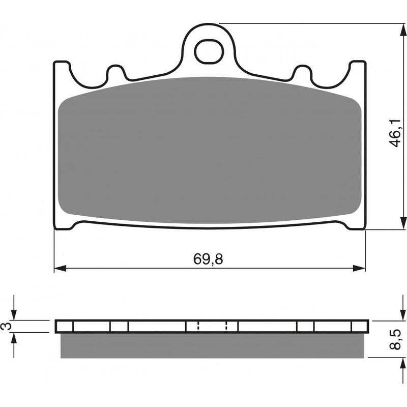 Brake pads GOLDFREN S3