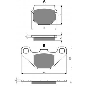Brake pads GOLDFREN 042 AD