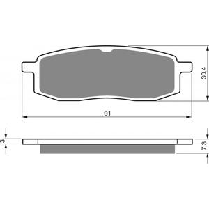 Brake pads GOLDFREN 043 AD