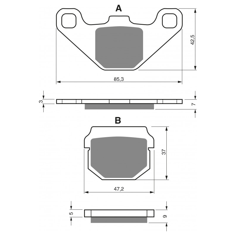 Brake pads GOLDFREN AD