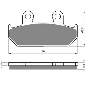 Brake pads GOLDFREN 051 AD  STREET