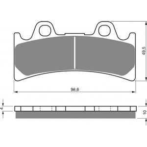 Brake pads GOLDFREN 054 S3