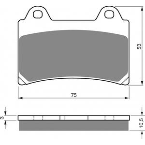 Brake pads GOLDFREN 073 S3