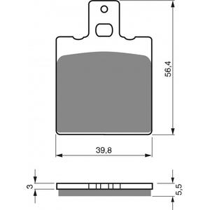 Brake pads GOLDFREN 083 S3