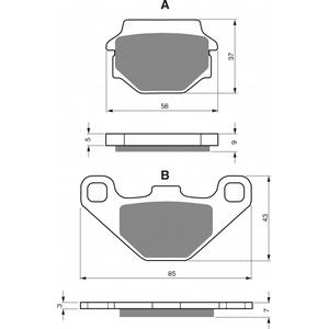 Brake pads GOLDFREN 084 AD  STREET