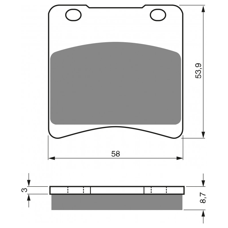 Brake pads GOLDFREN S3