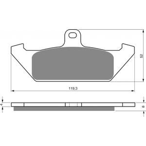 Brake pads GOLDFREN 101 AD  STREET