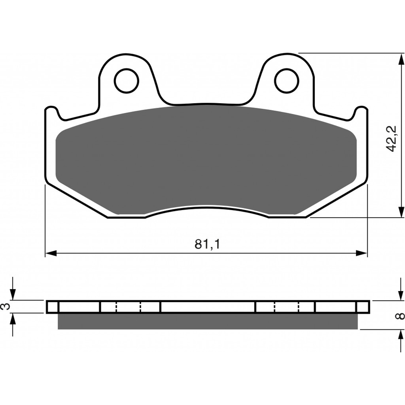Brake pads GOLDFREN AD  STREET