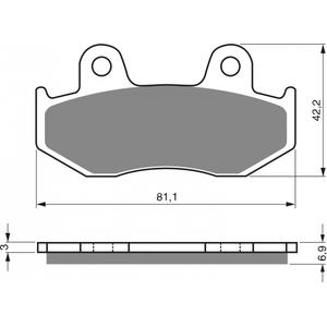 Brake pads GOLDFREN 103 AD  OFF-ROAD FRONT