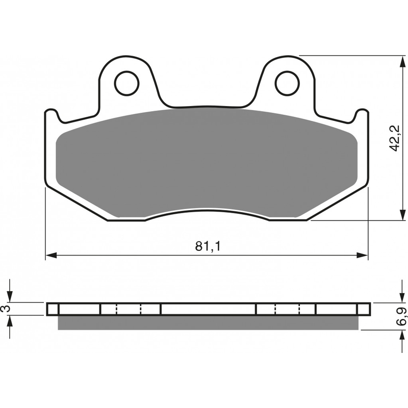 Brake pads GOLDFREN AD  OFF-ROAD FRONT