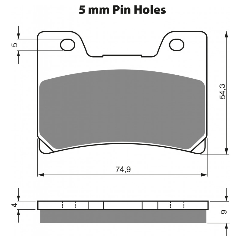 Brake pads GOLDFREN S33 STREET FRONT