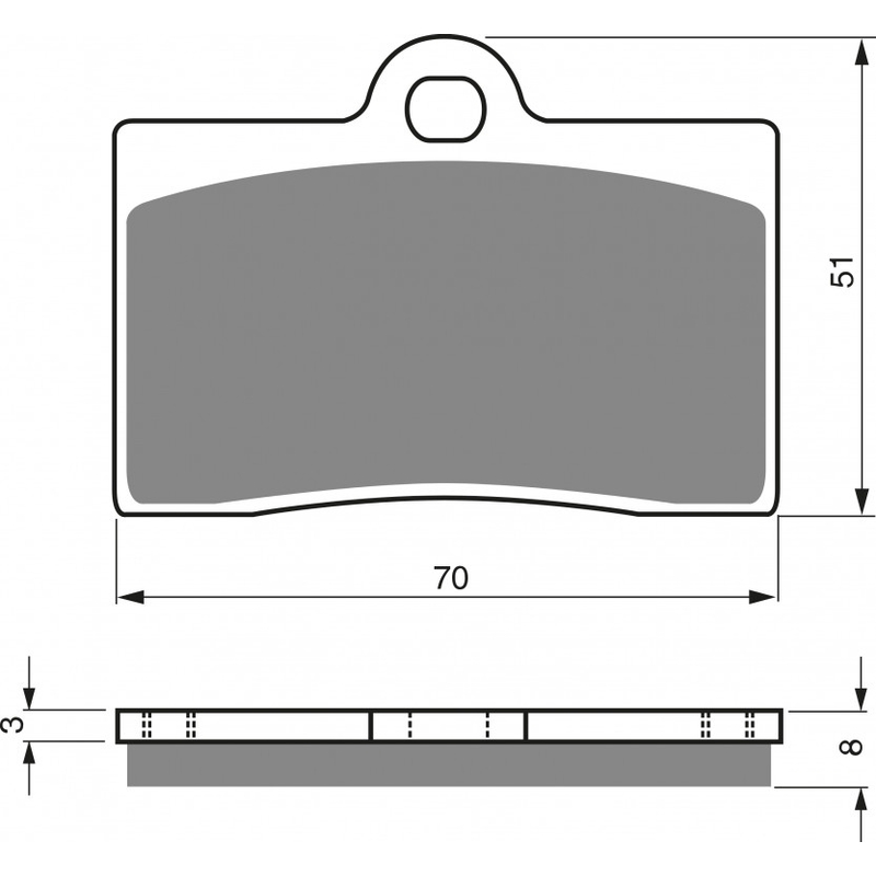 Brake pads GOLDFREN S33 STREET FRONT